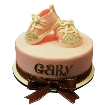 Baby Shoe Theme Cake
