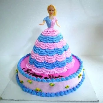 Strawberry Barbie Cake