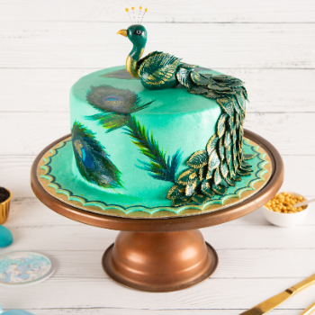 Pretty As Peacock Birthday Cake For Girls And Mom - Cake Square Chennai |  Cake Shop in Chennai