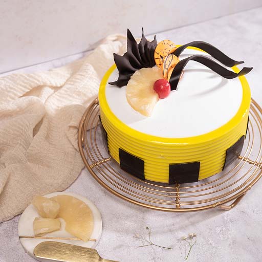 Order Online Happy Birthday Pineapple Cake from IndianGiftsAdda.com