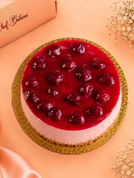 Strawberry Cheesecake top view