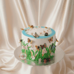 Butterfly Garden Theme Cake