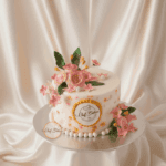 Golden Rose Theme Cake