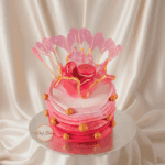 Peach Rose Designer Cake