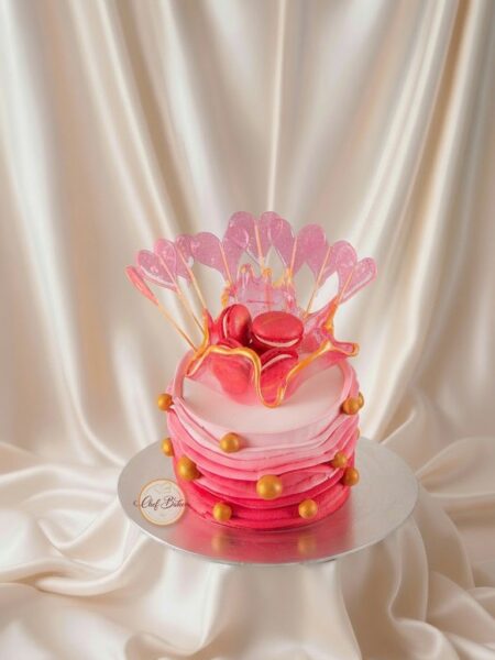 Peach Rose Designer Cake