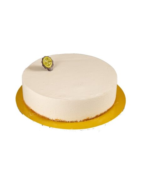 Plain Cheesecake with creamy filling and buttery biscuit base