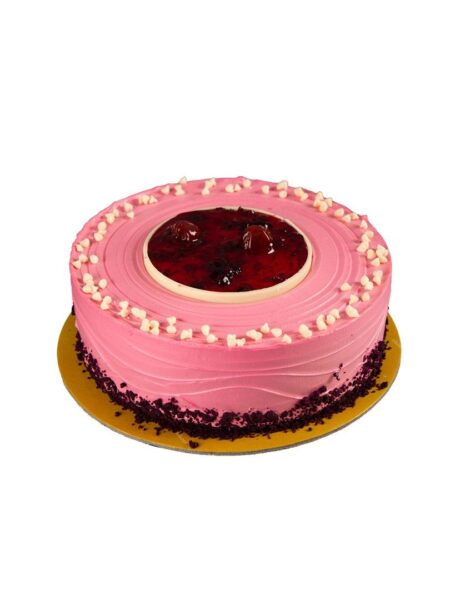 Red Berry Gateaux with soft sponge, fresh cream, and tangy red berries, offering a perfect balance of fruity freshness and indulgent sweetness.