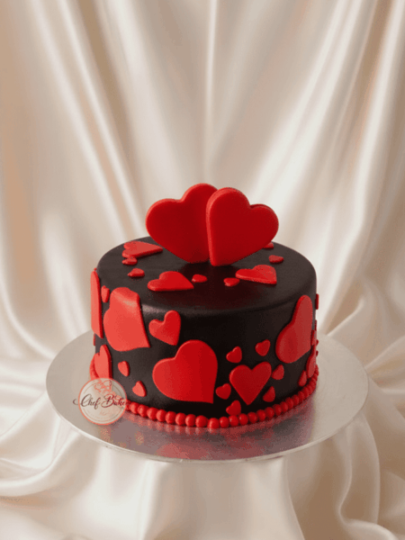 Two Hearts Cake