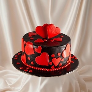 Two Hearts Cake