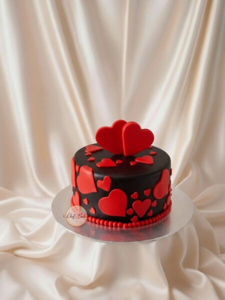 Two Hearts Cake