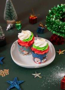Christmas Swirl Cupcake