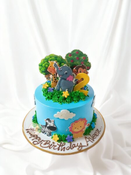 Jungle Theme Birthday cake