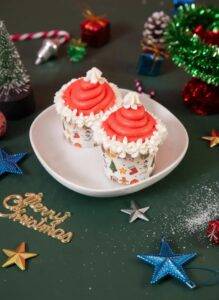 Santa Theme Cupcake