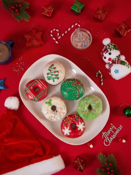 X-Mas Coloured Donuts