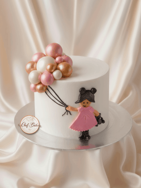 Baby with Balloon- Designer Birthday Cake