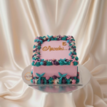 Mermaid Theme Square Cake