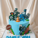 Bike Race Theme Cake