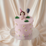 Cute Girl 1st Birthday Cake