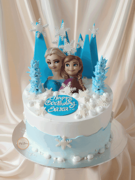 Frozen Theme Birthday Cake