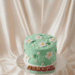 Mint Daisy Floral Cake