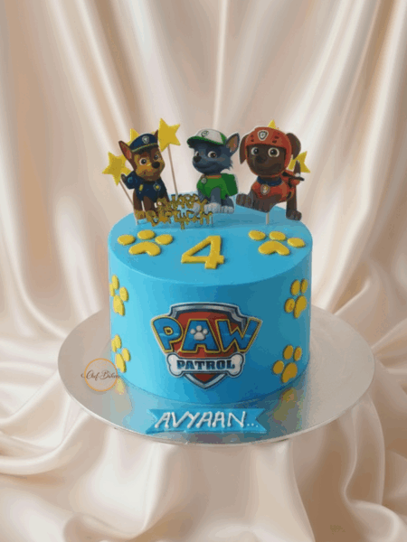 Paw Patrol 4th Birthday Cake