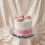 Pink Rose Birthday Cake