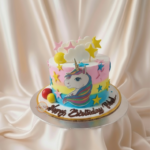 Rainbow Unicorn Custom Cake