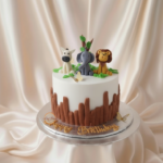 Safari Animal Theme Cake