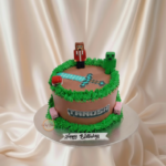 Minecraft Cake with Sword Topper