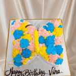 Butterfly Shape Cream Cake
