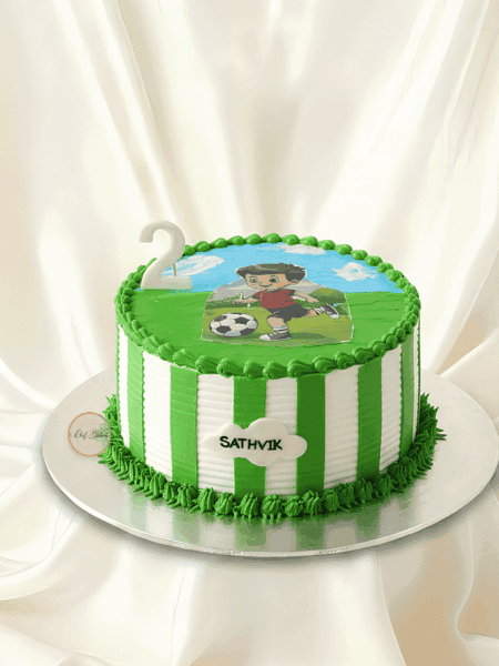 Football Theme Kids Cake