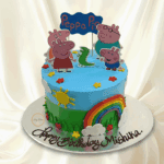 Peppa Pig Theme Cake