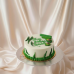Themed Birthday Cake with Green Vegetables Decoration