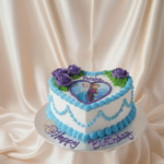 Frozen Themed Heart Shaped Cake