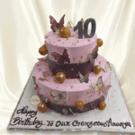 Butterfly Two Tier Cake