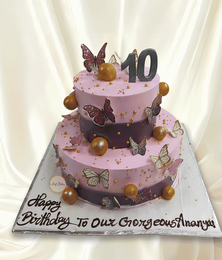 Butterfly Two Tier Cake
