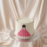 Girl Dress Buttercream Cake