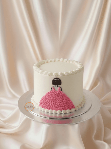 Girl Dress Buttercream Cake