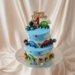 Car Theme 1st Birthday Cake