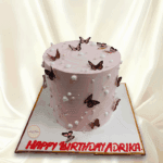 Butterfly Pearl Pink Cake