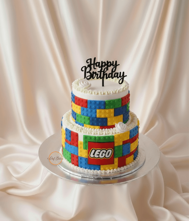Lego Brick Theme Cake