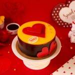 Valentine Choco Mango Cake