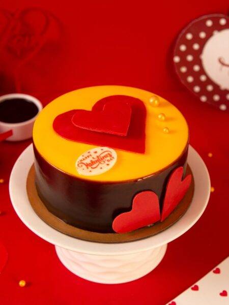 Valentine Choco Mango Cake