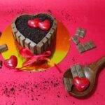 Valentine Heart Shape KitKat Cake