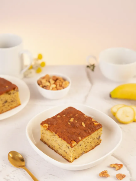 Banana Walnut Cake – Moist, Nutty & Wholesome Delight