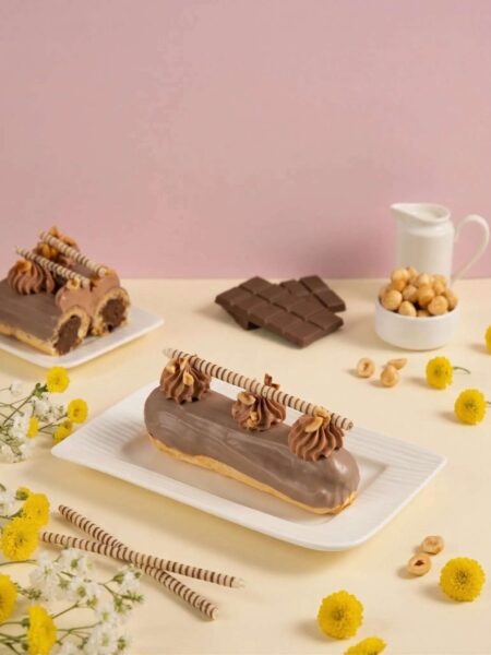 Hazelnut Eclair – Creamy, Crunchy & Perfectly Indulgent