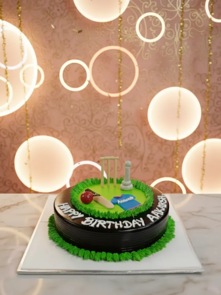 Spotlight Cricket Arena Cake