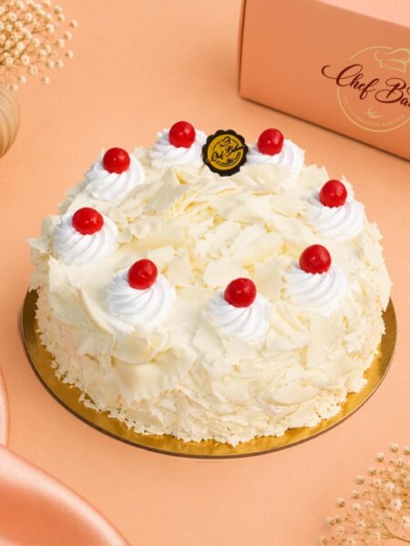 White Forest Cake(eggless)