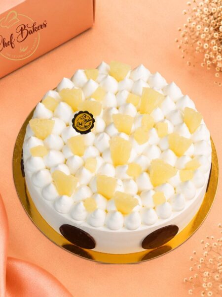 Eggless Pineapple Cake