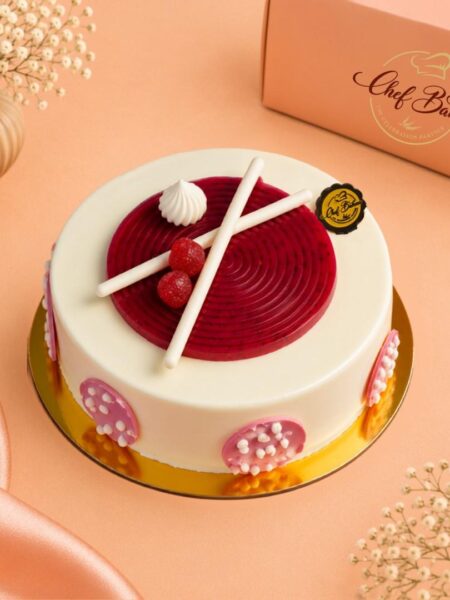 White Chocolate Raspberry Cake